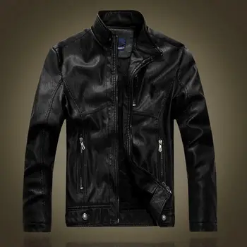 

Men's Fashion Lambskin Leather Coat Retro Slim Fit Motorcycle Casual Jacket Tops