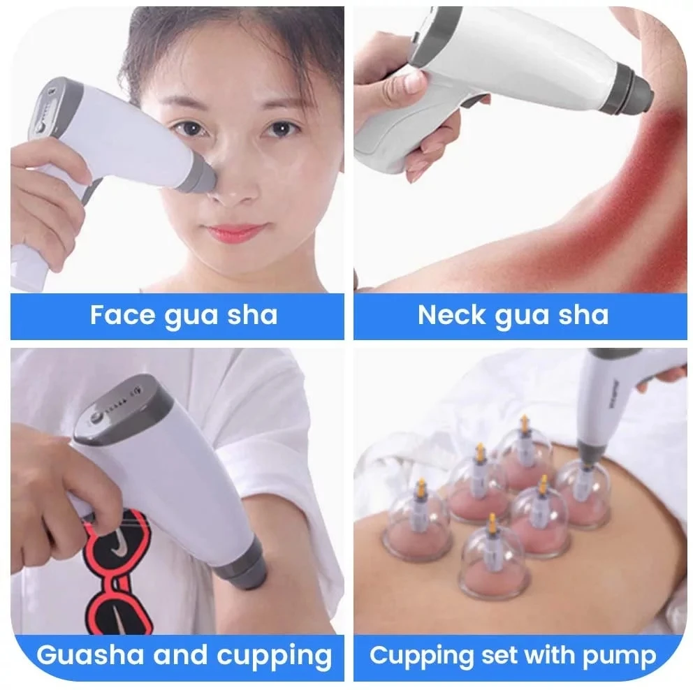 Electric Cellulite Professiona Suction Cup Massager Face Vacuum Hijama Cupping Therapy Set
