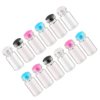 

25 Pcs Clear Small Mini Glass Jars with Cork Stoppers DIY Wish Bottles For Message Weddings Wish Party Favors 11x22mm