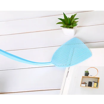 

New Hot 3 Pcs Plastic Fly Swatter Flexible Long Handle Swatter Pest Control Mosquito Manual Swatter Fly Killer SMD66
