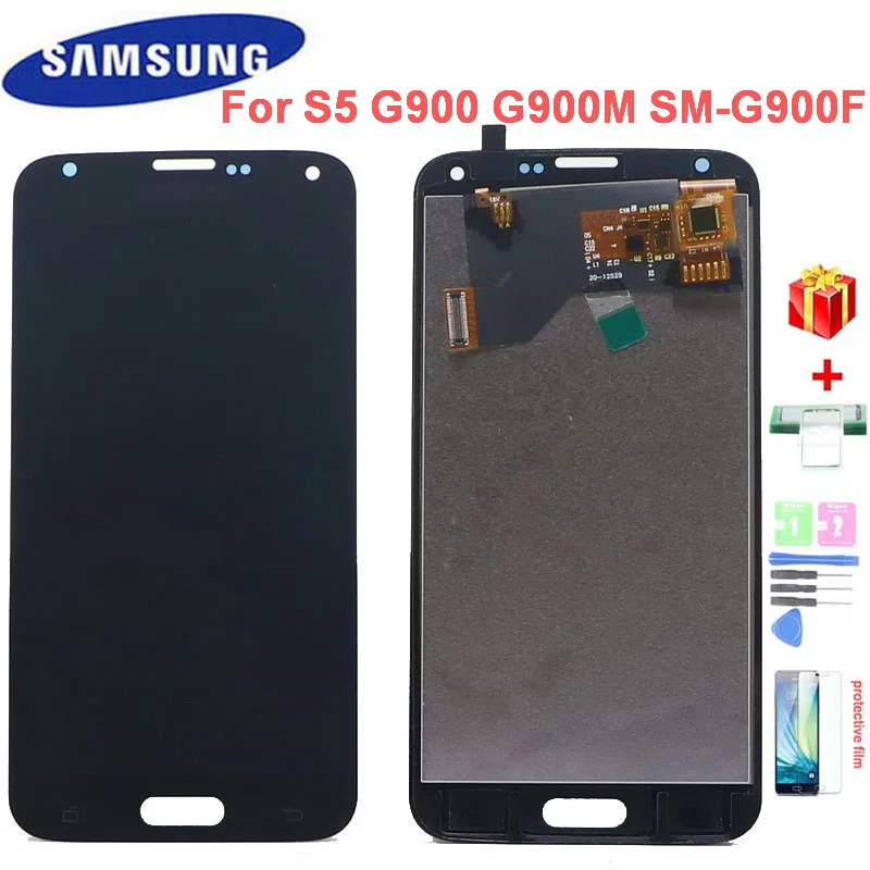 

For Samsung Galaxy S5 Display G900 G900F G900A G900T G900I LCD Display Touch Screen Digitizer Sensor Assembly Brightness control