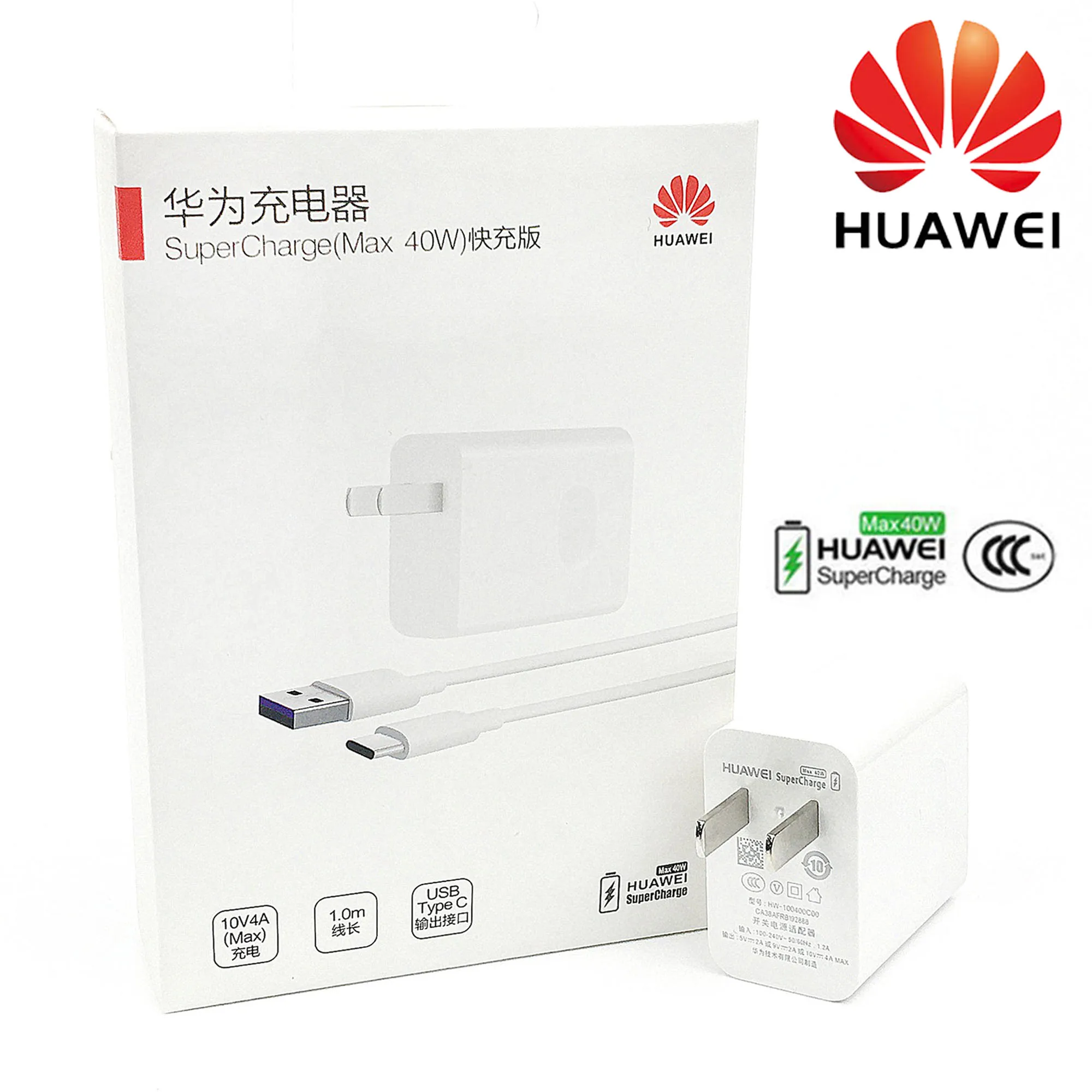 Зарядное устройство Huawei 40 Вт 10 в 4 а USB кабель для быстрой зарядки p20 p30 pro mate 30x20 Honor