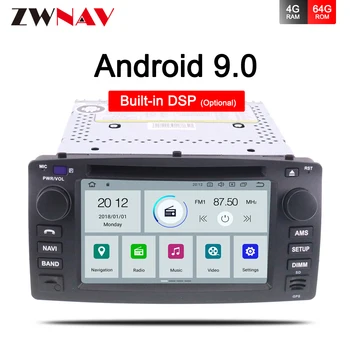 

DSP 4G 64G Car Radio Audio Android 9.0 Multimedia Player For Toyota Corolla 2001 2002 2003 2004 2005 2006 GPS Navigation Stereo