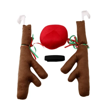 

Toy Windows Reindeer Deer Elk Antlers Home Party Christmas Decoration For Home Navidad Christmas Party Funny Car Decor
