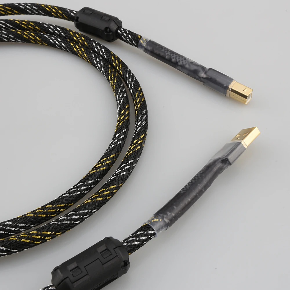 Cabo de Dados Audiocrast Usb tipo a para b Hifi Audio Video pc Dac 4n Ofc Novo - Image 5