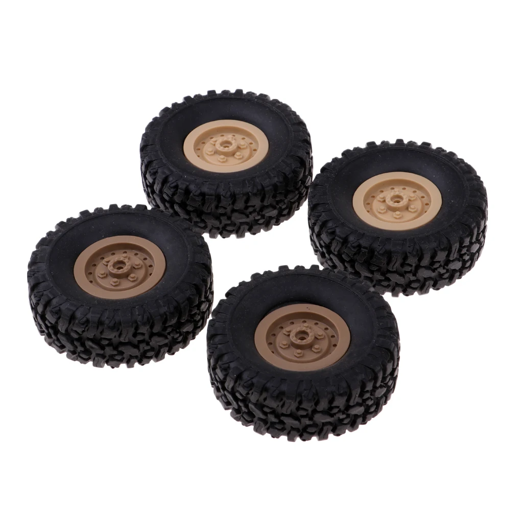 Rubber Wheel Rim Tire RC 1/16 Climbing Car Tires for WPL OP Fittings Parts