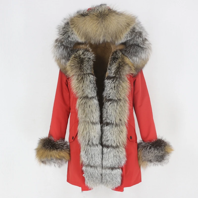 OFTBUY Waterproof Long Parka Winter Jacket Women Real Fur Coat Natural Fox Fur Collar Hood Thick Warm Streetwear Detachable New