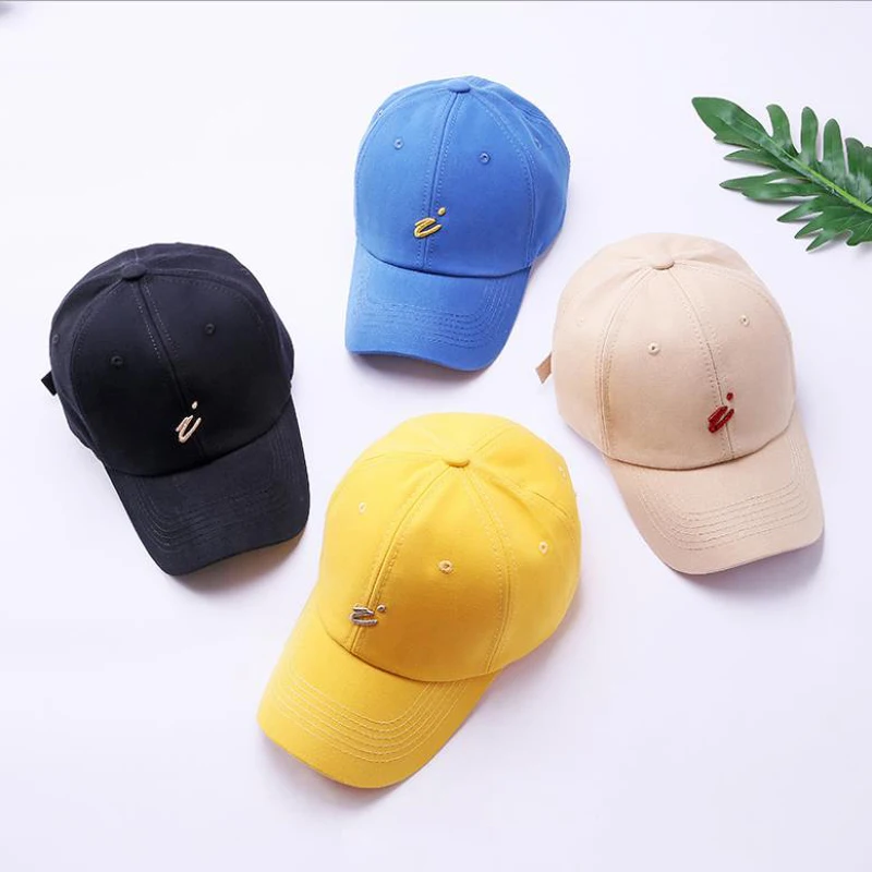

Baseball Cap 100% Cotton for Women and Men Fashion Letter I Embroidery Hat Casual Snap back Caps Unisex Summer Visor Cap