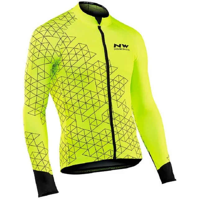 NW NORTHWAVE для мужчин Велоспорт Джерси рубашки Майо Ciclismo с длинным рукавом Весна и осень быстросохнущие MTB велосипед Топы Одежда - Цвет: 7