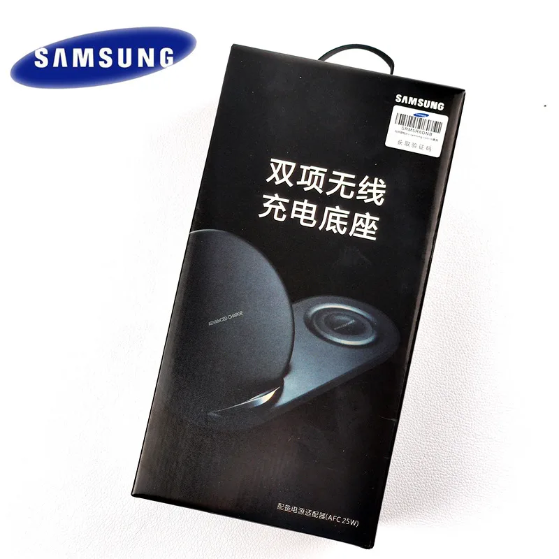 25W Samsung Wireless Fast charger Original Dual Charge stand For Galaxy S6 s7 S8 edge s9 s10 Plus Note 9 10 Gear S3 Sport