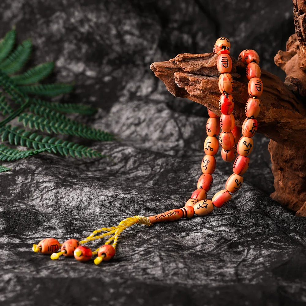 Ближний Восток Браслеты Tassel Pendant 33 четки исламский мусульманский тасбих Аллах Мохаммеда четки оптом по низкой цене для Для женщин Для мужчин - Окраска металла: 10x13mm 33pcs