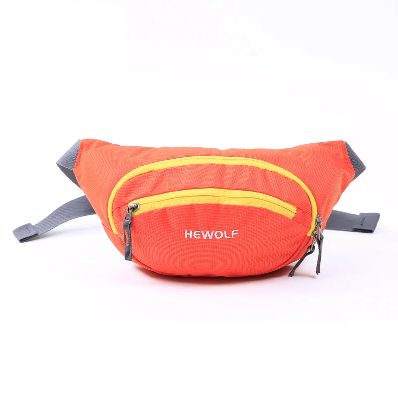 Orange Hewolf многофункциональная уличная сумка на плечо 1Л Большая вместительная поясная сумка устойчивая Водонепроницаемая походная альпинистская спортивная сумка - Цвет: Orange