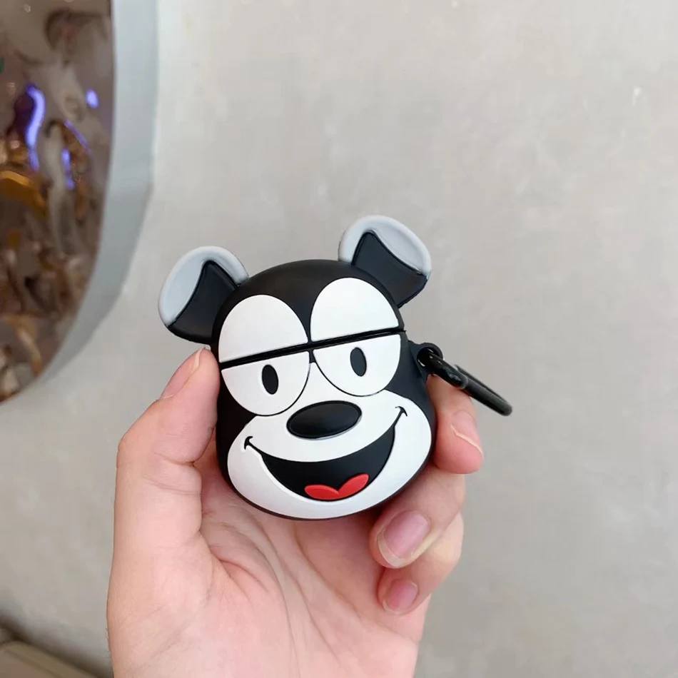 604 3D чехол для наушников для AirPods 2 Чехол Мультяшные наушники аниме чехол s для Apple Air pods 2 Чехол для наушников Аксессуары кольцевой ремешок - Цвет: 604