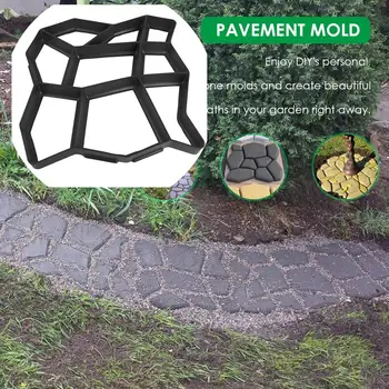 

Manually Cement Brick Concrete Molds Pavement Mold DIY Plastic Path Maker Mold Garden Stone Road Garden Decoration Dropshipping