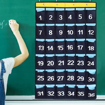 

30/42/56 Pocket Wall Hanging Storage Bag Non-woven Mobile Phone Door Hanging Organizer Pocket Home Organization and Storage