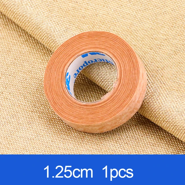 Wholesale 3M Micropore Surgical Tape Thin and Soft Best Quality Tape for Eyelash Extensions Tools Gentel On Skin 1pc 1.25cm