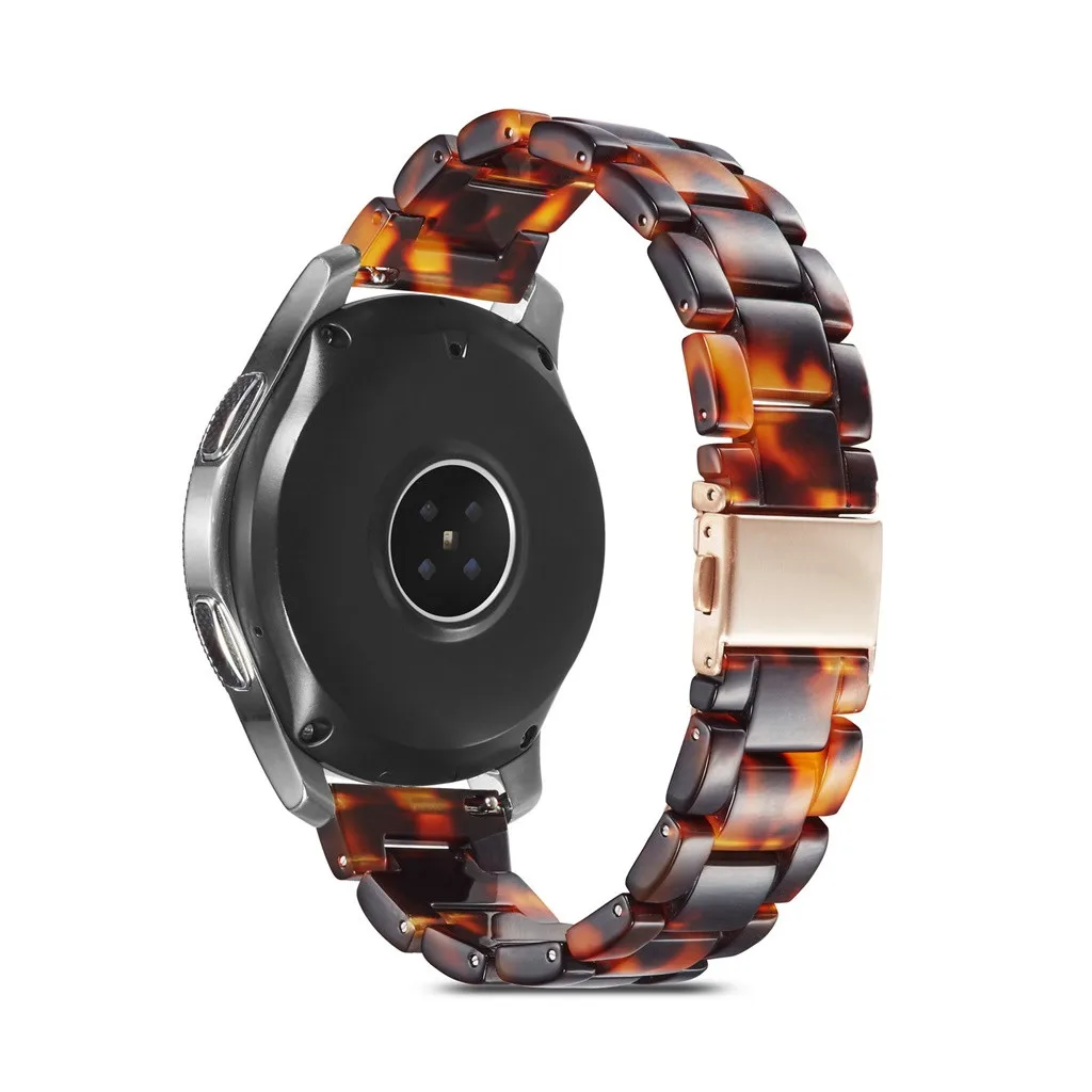 Роскошные Кристаллы смолы агата бусины ремешок для часов samsung Galaxy Watch 42 мм/46 мм