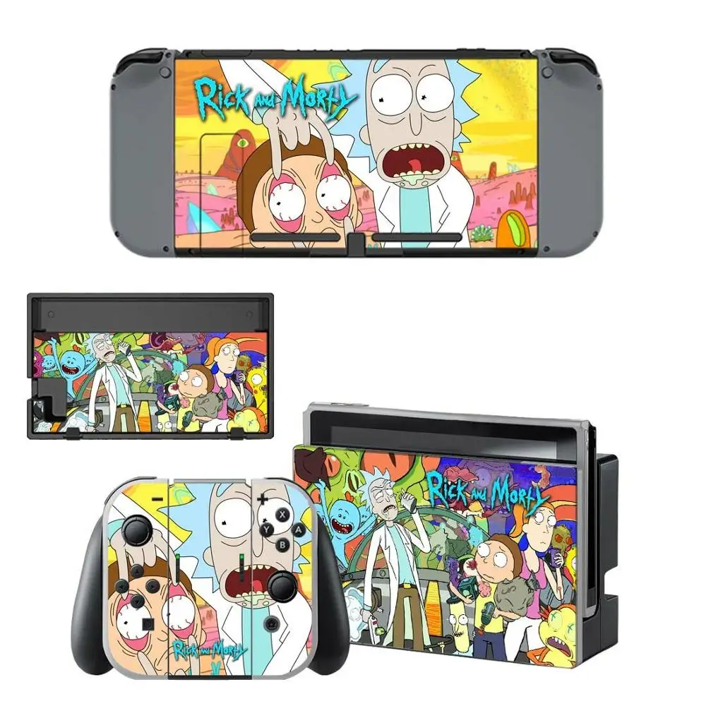 Наклейки для nintendo switch с кожицей Rick and marty kingd для консоли nintendo Switch Joy-con