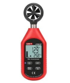 UT363 with Bluetooth Цифровой анемометр, UNI-T, термометр, измеритель температуры воздуха, тестер, ЖК-дисплей, измеритель скорости ветра, измерение скорости воздуха ut363 ut363s - Цвет: UT363 with Bluetooth