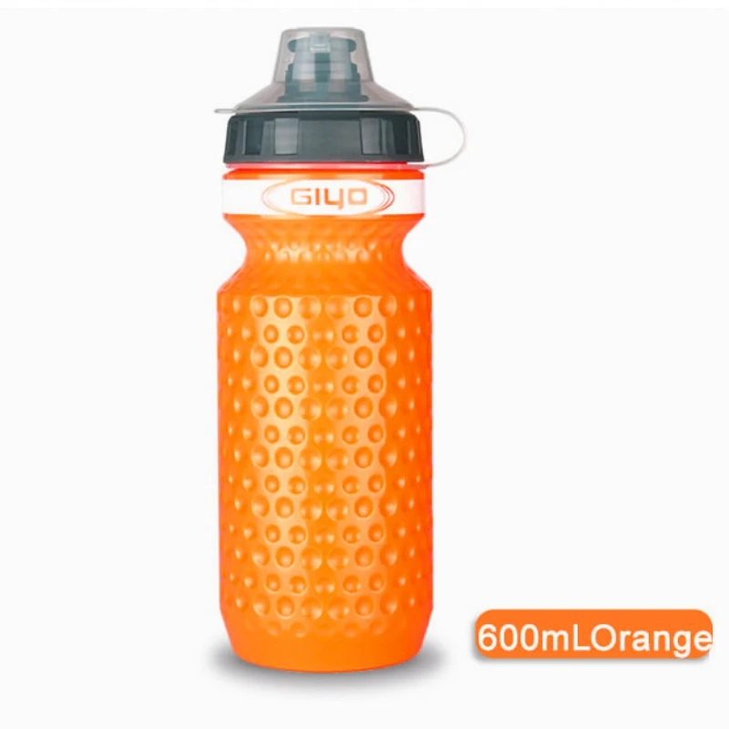 Orange 600 мл Портативный Открытый велосипед велосипедный спорт напиток бутылка воды чашка велосипед 6 цветов - Цвет: Orange
