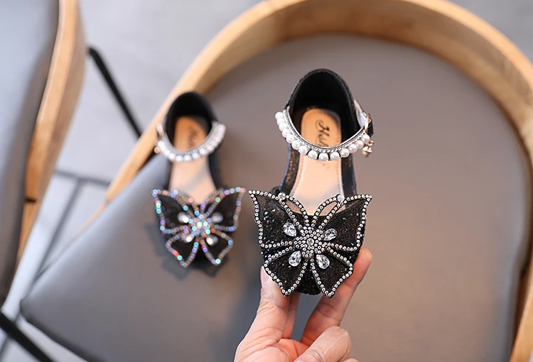 children's shoes for sale Summer Girls Shoes New Princess Kids Sandals Bling Dance Party Shoes Pearls Bow Kids Child Flats Sandals E800 children's sandals near me