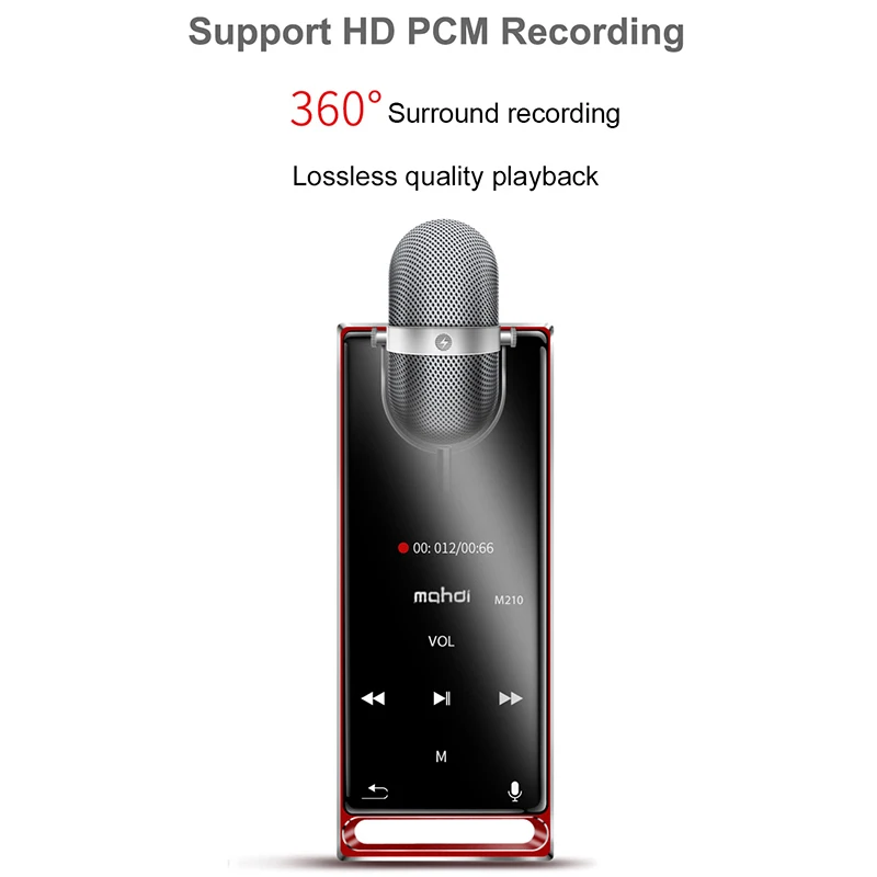 FFYY-Mahdi M210 Mp3 плеер Bluetooth пресс-экран 1,8 дюймов портативный спортивный Usb Hd Hifi музыкальный плеер 16 Гб Поддержка Tf карты