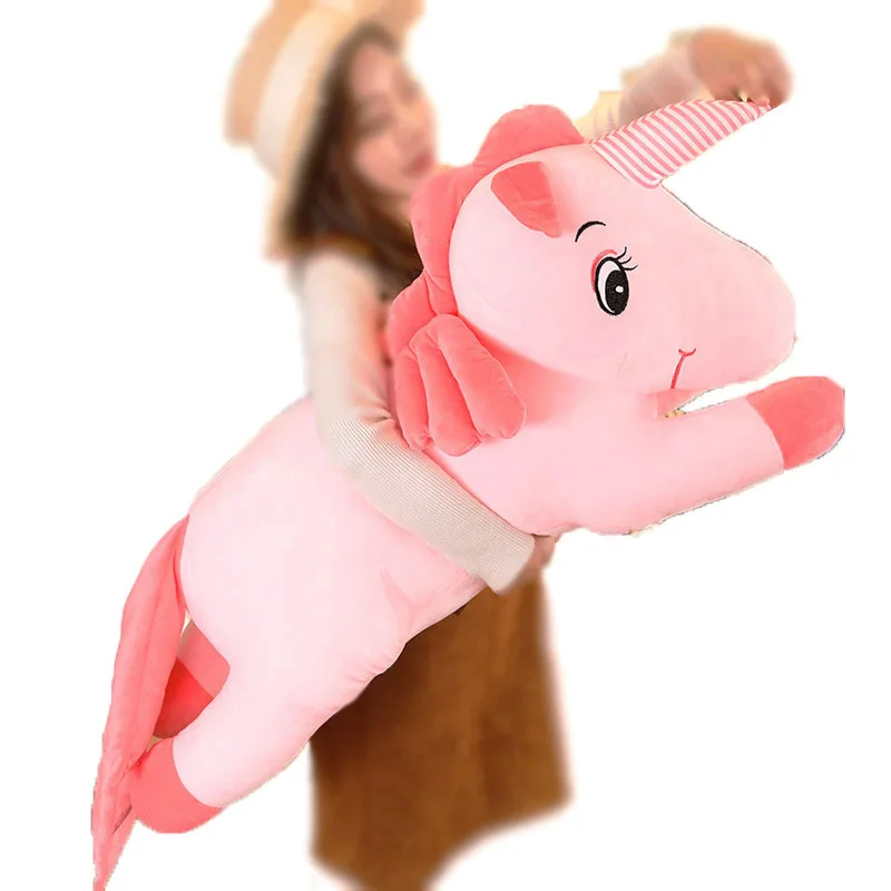 Unicorn Stuffed Plush Animals Toy Soft Plush Toys Cotton Kids Girl Gift Sofa Pillow cushion Baby Sleep Partner Playmate