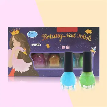 

Children Water-Based Nail Polish Peelable Nail Polish Set Cosmetics Makeup Pretend Playing Toys For Gilrs' Birthday Gift