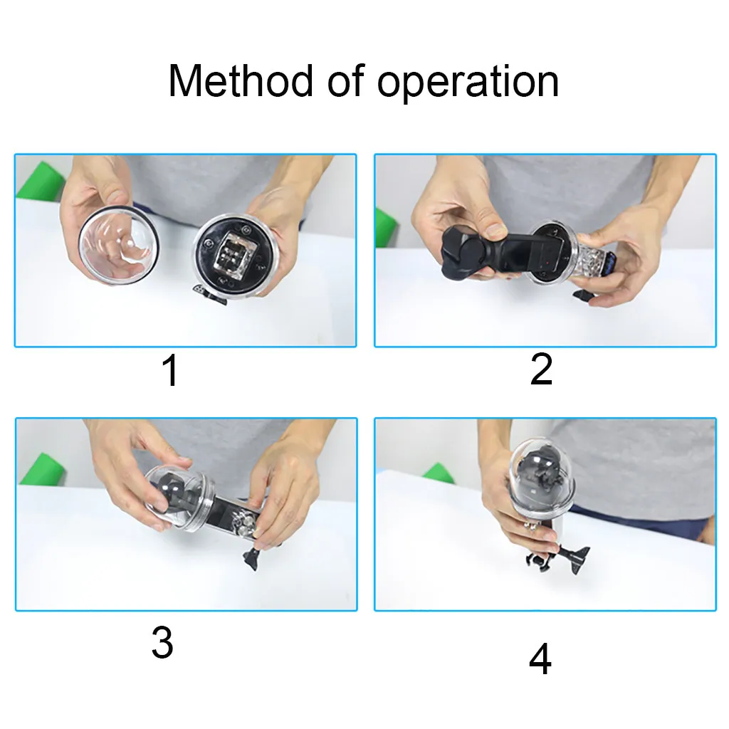 DJI Osmo Pocket 60M водонепроницаемый корпус чехол для дайвинга защитный чехол Gimbal Спортивная камера аксессуары силиконовая купольная рукоятка-поплавок