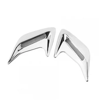 

2pcs Universal Car Simulation Side Vents Decorative Air Flow Intake Hood For Mitsubishi Asx Lancer 10 9 Outlander EX Pajero