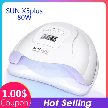 

SUNX5 Plus 80W Nail Lamp LCD Display Nail Dryer Lamp for Nails UV LED for Manicure Gel 36Leds Drying Lamp For Gel Varnis