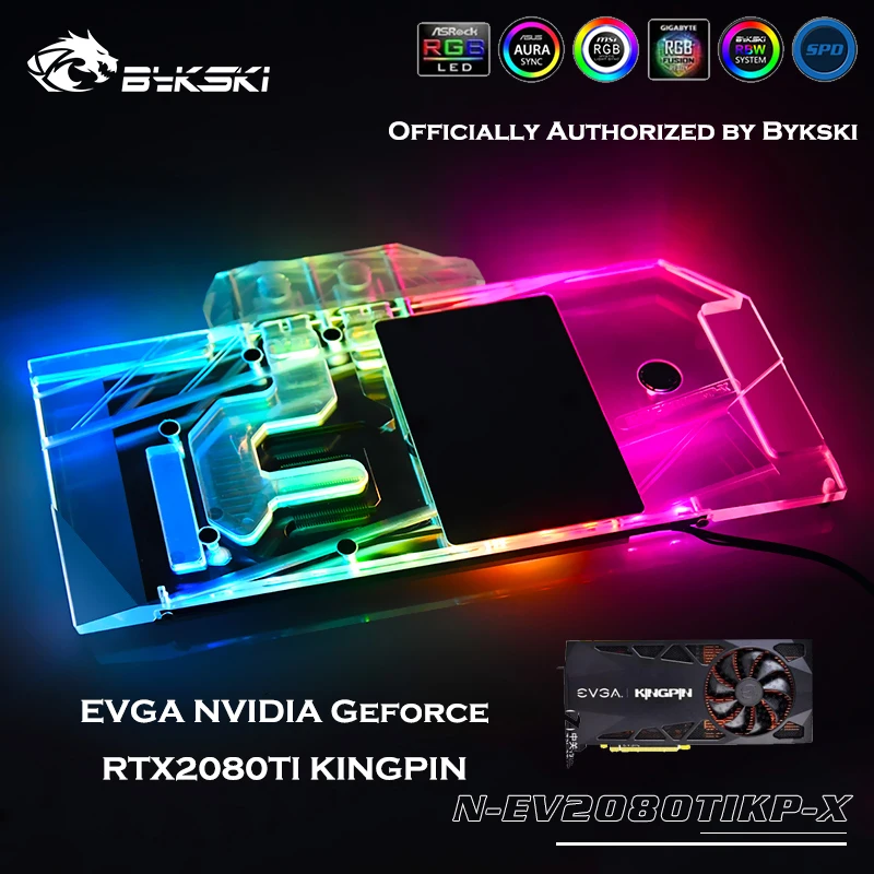 Bykski N-EV2080TIKP-X с полным покрытием GPU водоблок для EVGA NVIDIA RTX2080TI KINGPIN Видеокарта радиатор