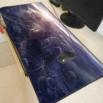 

XGZ Fantasy Landscape Art Gaming Waterproof Mouse Pad Large Size Plain Extended Anti-slip Game Mice Pad Desk Mat for Lol CSGO