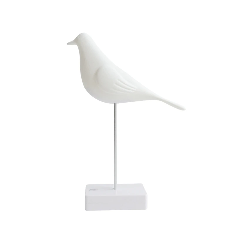 Скандинавские птицы, светодиодная настольная лампа, защита глаз, настольная лампа, зарядка через Usb, для чтения книг, освещение для детей