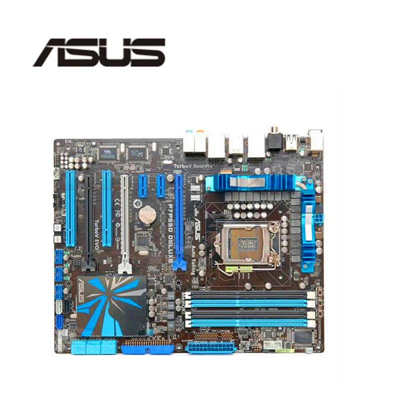 Материнская плата для ASUS P7P55D Deluxe LGA 1156 DDR3 16 Гб для Intel P55 P7P55 настольная материнская плата SATA II PCI-E X16 используется AMI BIOS