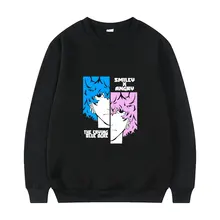 

Anime Tokyo Revengers Angry Smiley Graphic Print Pullover Fashion Hip Hop Pullovers Tops Men Women Fleece Keep Warm Sweatshirt