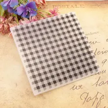 15x15 Lattice Embossing Folders Plastic For Scrapbooking DIY Template Fondant Cake Photo Album Card Making free shipping stencil painting template stamps diy scrapbooking photo album cards decorative embossing cake fondant cupcake tool