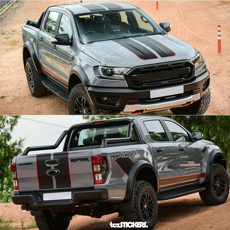 Geeignet für Ford Ranger Auto Aufkleber Raptor X Pickup Körper Dekoration  Geändert Vinyl Aufkleber Film Kits