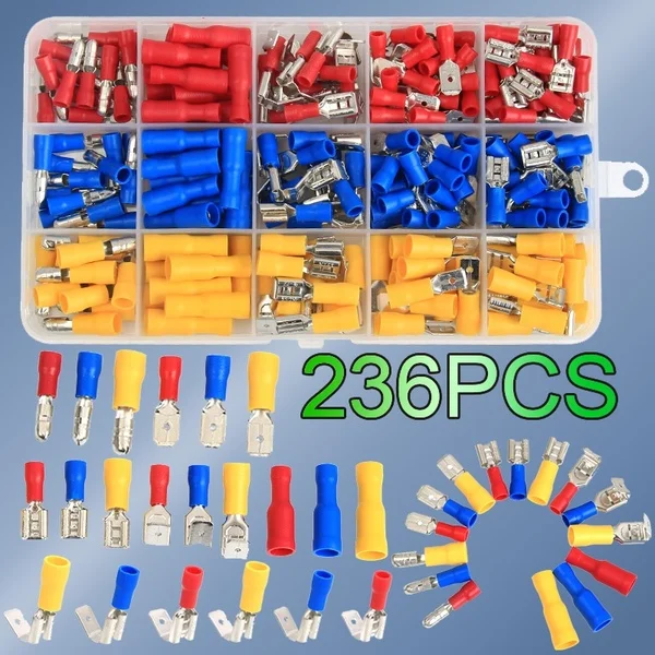 Conjunto de terminais de crimpagem sortidos, 1200