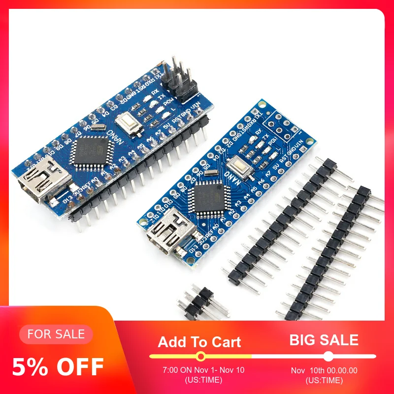 Мини usb с контроллером загрузчика Nano 3 0 совместимый для arduino CH340 USB драйвер 16 МГц NANO