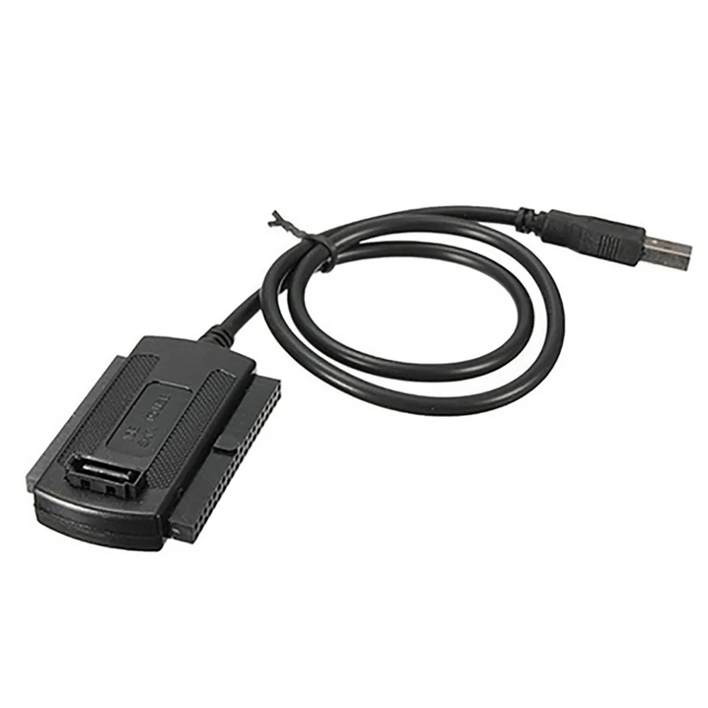 SATA/PATA/IDE Drive to USB 2.0 Adapter Converter Cable for Hard Drive Disk HDD 2.5" 3.5" With External AC Power Adapter