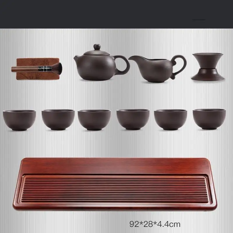 Juego De Te Chino Puer аксессуары для настольного стола Keukenhulpjes Sunum Tepsi набор бамбукового сервировки Gongfu кунг-фу китайский чайный поднос - Цвет: MODEL M