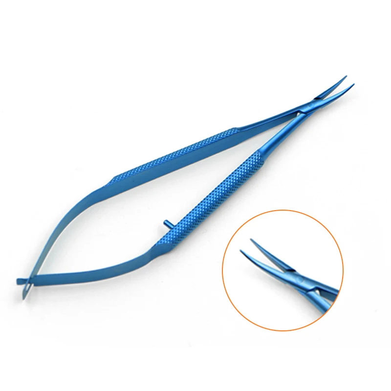 Titanium Tlloy Surgical Instruments Ophthalmic Microsurgical Dental Instruments Needle Holder + 11.5cm Scissors + Tweezers