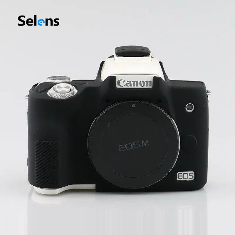 Selens Мягкий силиконовый чехол для камеры защитный чехол для Canon M50 беззеркальная система камера резиновый чехол