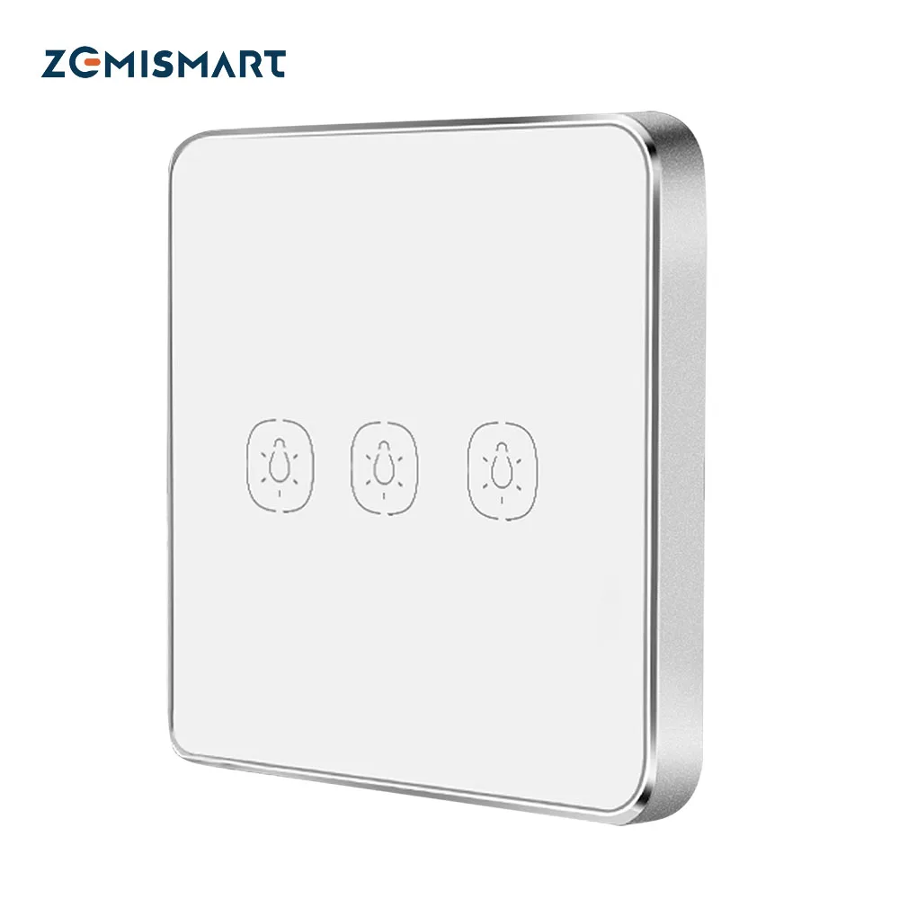 Zemismart Tuya zigbee беспроводной переключатель умный дистанционный светильник переключатель один два три банды Zigbee наклейка Переключатель