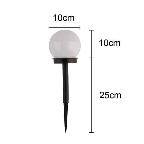 LED 태양열 전구 램프, 에너지 구동, 방수 야외 정원 조명, 거리 태양 전지 패널 볼 조명, 잔디 마당 조경 장식 6