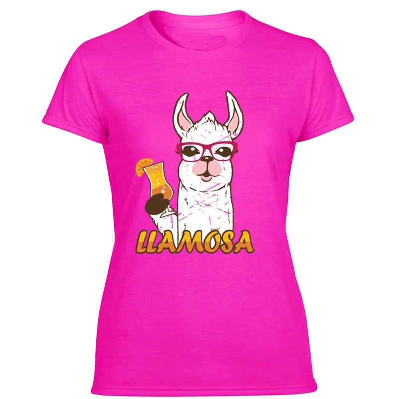 Забавная Повседневная футболка llamisa llama Mimosa wine alcohol drinking shirt Sunlight Мужская футболка Юмористические футболки с коротким рукавом