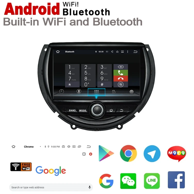 For Mini Clubman Cooper S D F54 2015 2016 2017 2018 2019 car Multimedia player GPS Audio Radio Navigation NAVI