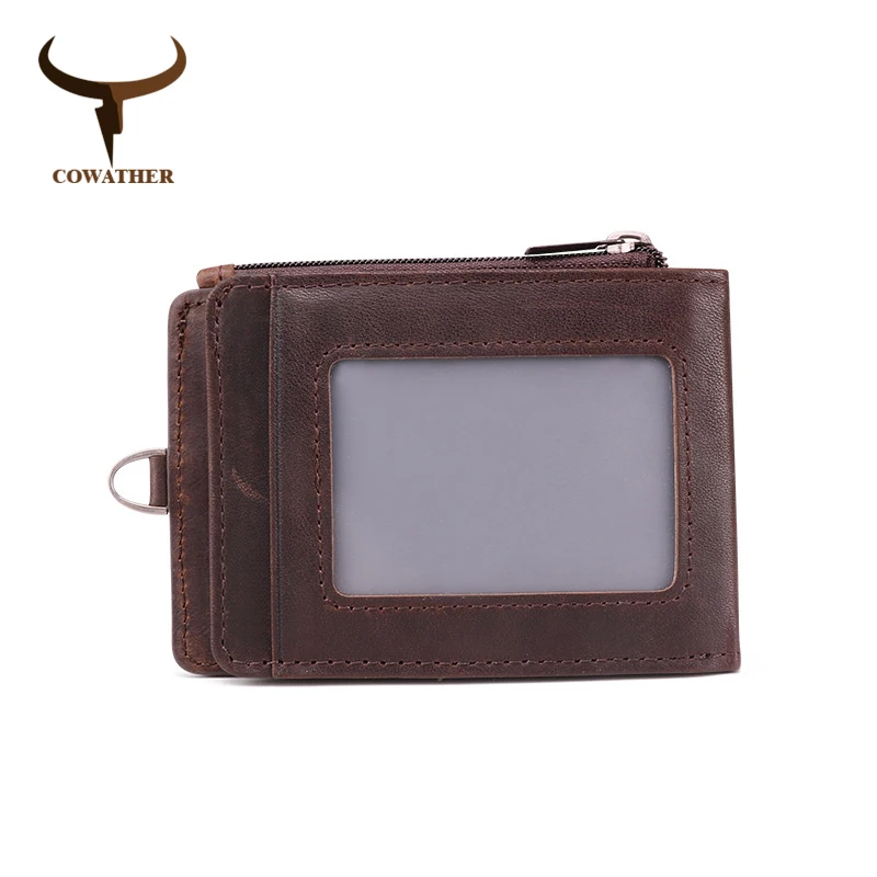 

COWATHER top quality men wallet new arrival cow genuine leather wallet for men big capacity male purse fashion style card holder