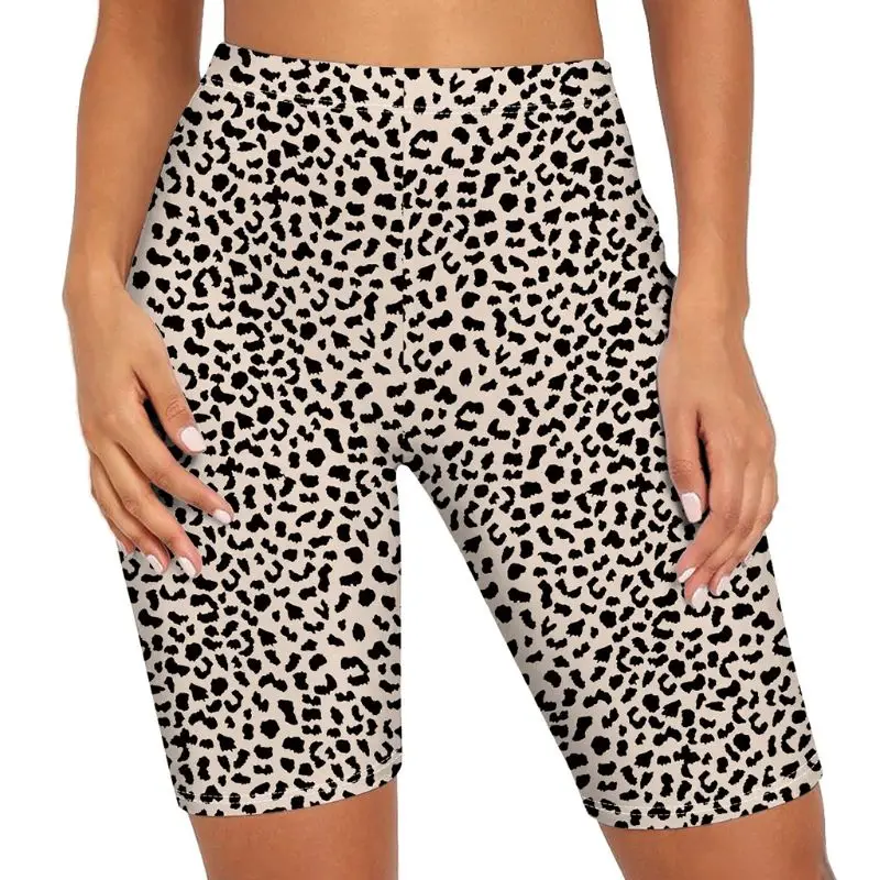 Womens High Waist Yoga Biker Shorts 